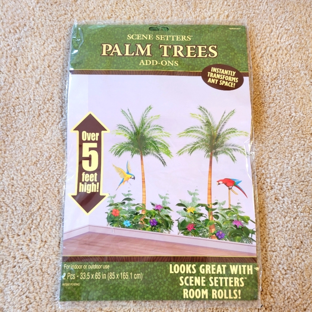 Palm Trees Wall Scene Party Decorations